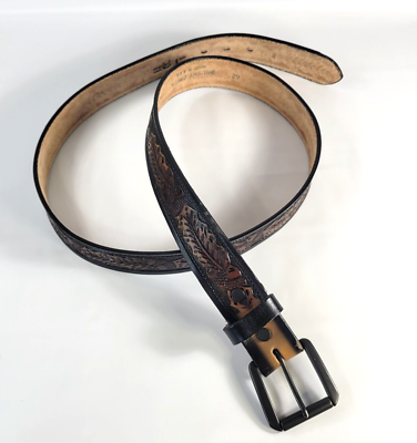 Vintage Brushy Creek Cowhide Leather Belt USA 30 main image 3
