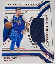 2023-24 National Treasures Treasured Threads Patch RED /24 Luka Doncic Ebay 1/1