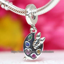 Authentic Artist's Palette Sterling Silver 799320C01 Charm