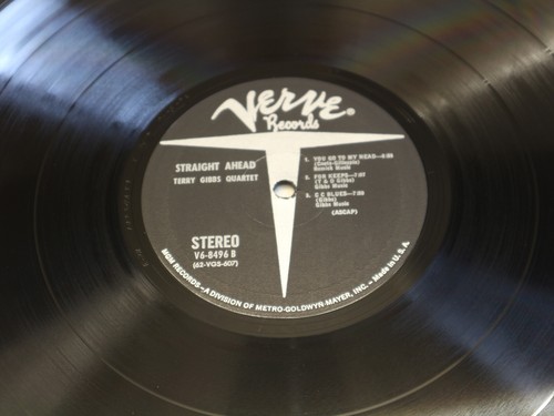 Terry Gibbs Quartet STRAIGHT AHEAD - LP Verve V6-8496 USA 1962 sehr gut - Picture 3 of 3