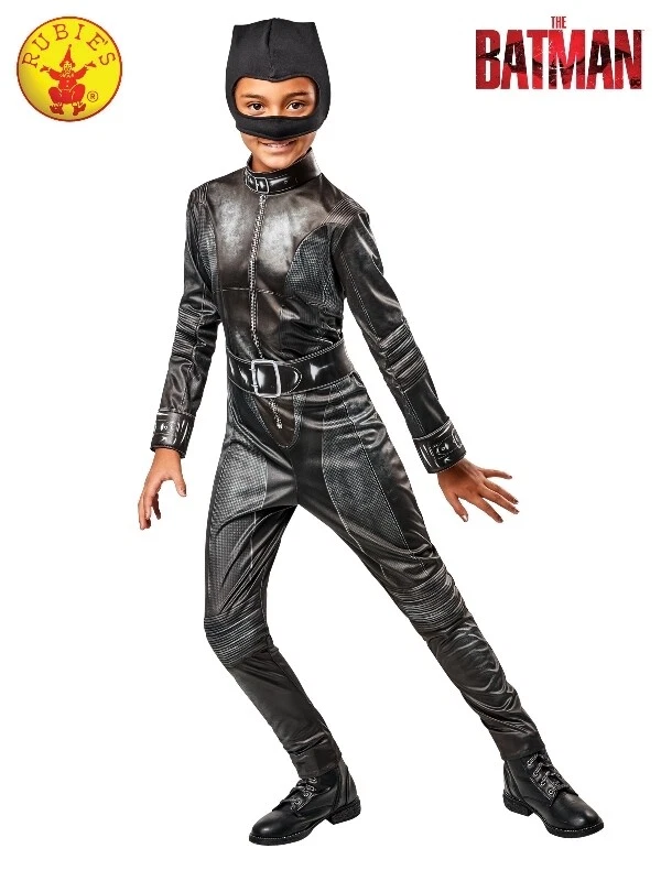 Girls The Batman Selina Kyle Catwoman Deluxe Costume Kids Child The Cat Jumpsuit - image 2 of 4