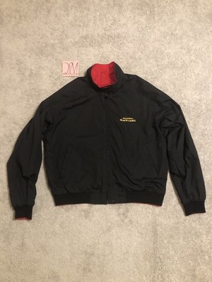 Vintage Distress Johnnie Walker Black Label Scotch Whisky Bomber Jacket READ