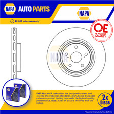2x Brake Discs Pair Vented fits LEXUS NX300h 2.5 Front 2018 on 2AR-FXE 328mm Set
