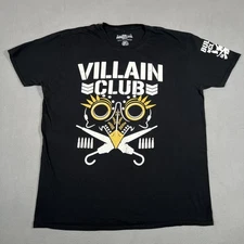 Villain Club T Shirt Marty Scurll Bullet Club WWE Size XL AEW NJPW Wrestling Tee