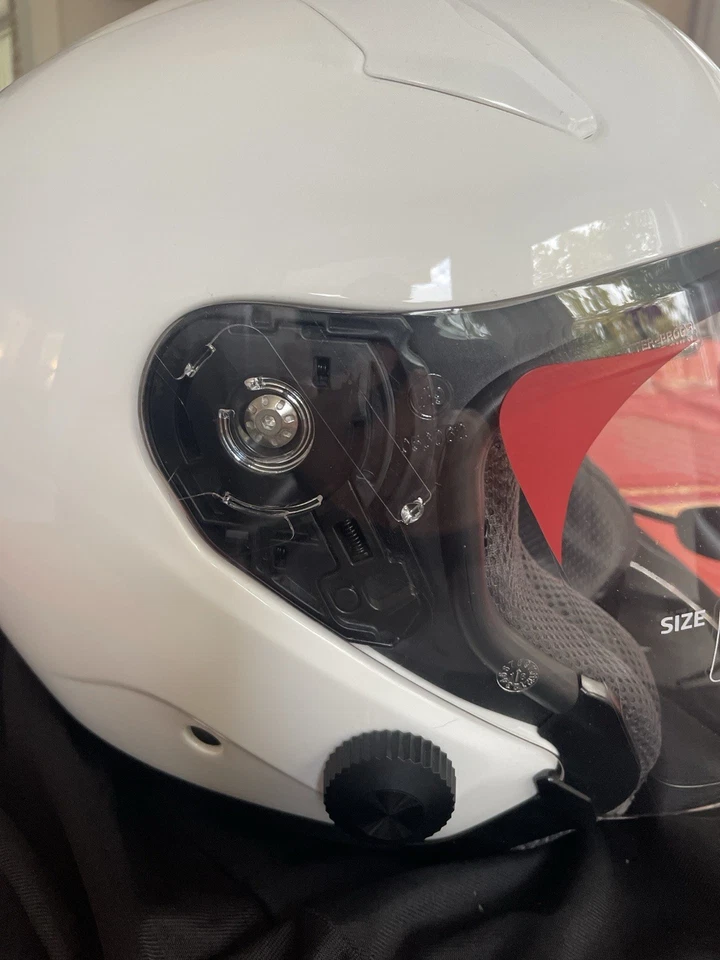 Sena Econo Jethelm Neu Gr.L Weiß Mit Kommunikationssysteme Ungetragen Helmbeutel - Bild 2 von 4