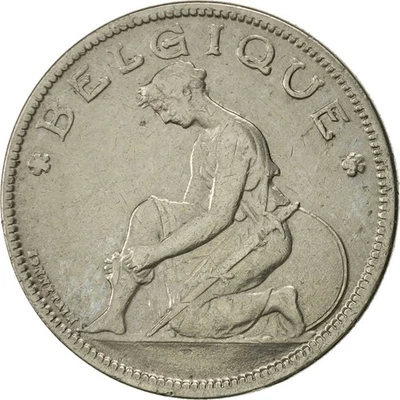 Münze, Belgien, 2 Francs, 2 Frank, 1930, VZ, Nickel, KM:91.1 - Bild 1 von 2