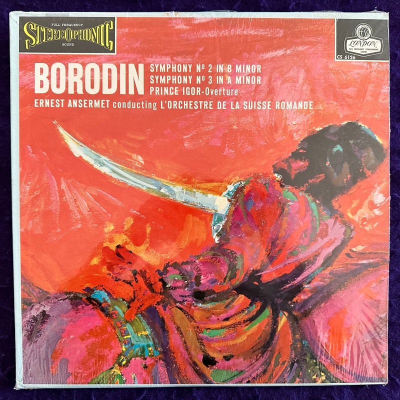 Sealed ~ BORODIN Symphony 2,3 ANSERMET / UK TAS London CS 6126 BLUEBACK BB MINT