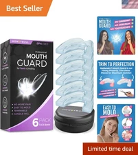 6 Pack Thick Anti Grinding Mouth Guards - Custom-Fit for Nighttime Relief