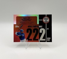 Topps 2007 Alex Rodriguez Home Run #222 ARHR222 Road to 500 Insert Rangers
