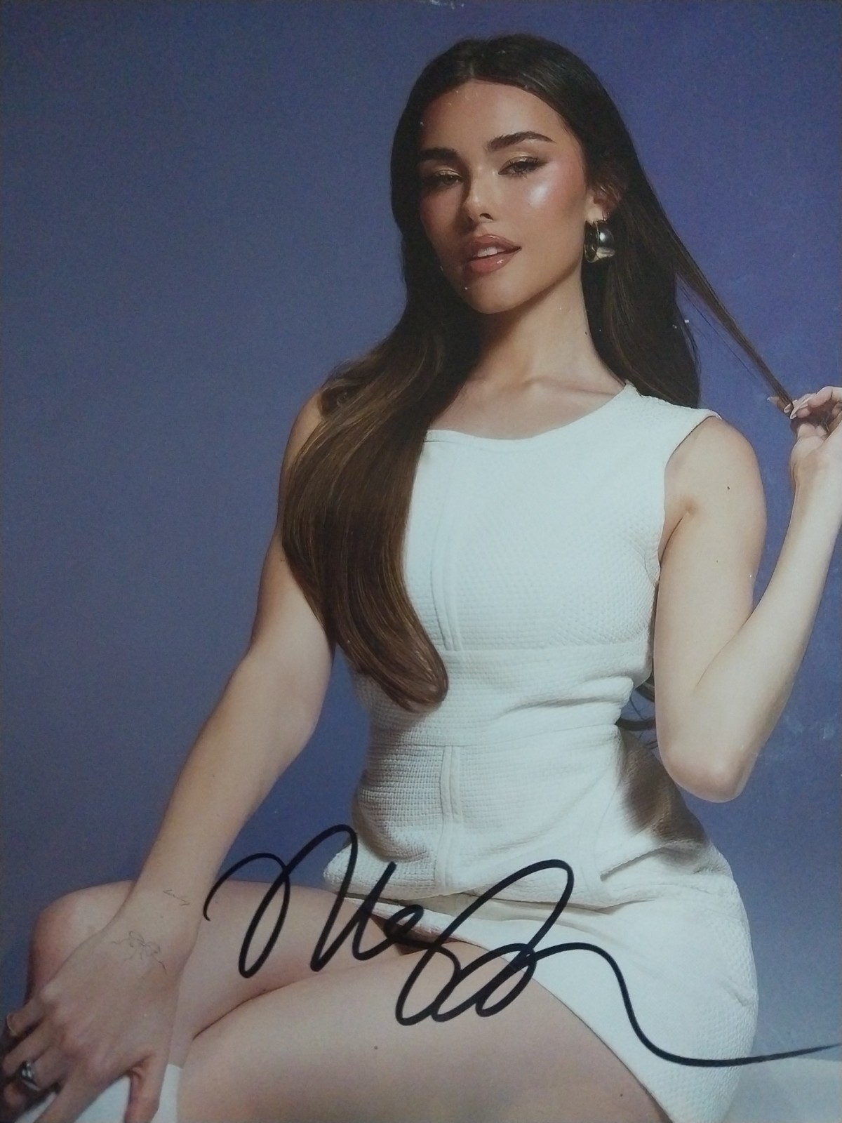 Madison Beers Signed 8x10 Photo Original Matte Singer Writer COA MAKE OFFER