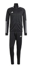Image of ADIDAS Sereno Mens Black Full Tracksuit Jacket & Joggers Size XS