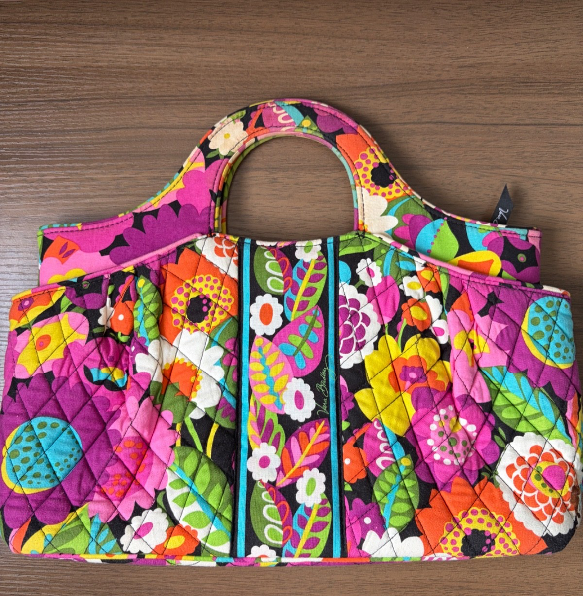 Baghera Legend classique☆バゲーラ☆再入荷なし Vintage Vera Bradley Va Va Bloom Organizer Tote Bag Hard Handles