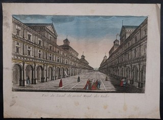 DELHI INDIA 1760 CHEREAU UNUSUAL ANTIQUE COPPER ENGRAVED OPTICAL VIEW
