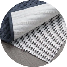 6 Feet Round Non Slip Area Rug Pad Extra Thick Gripper for Hardwood Floors
