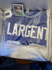 Seattle Seahawks Steve Largent Autographed Blue Pro Style Jersey 