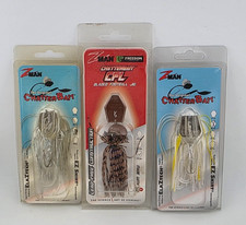 (3) Z-Man CFL 3/4 oz & 1/2 oz Chatterbait Fishing Lures Lot of 3
