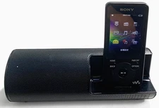 (Near mint) Sony NW-E083＆RDP-NWT19 Walkman MP3 4GB Black Tested & Working