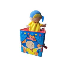 CAILLOU 2012 Hand Crank Metal JACK IN THE BOX Music Box Musical Toy PBS