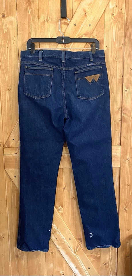 Pantalones de mezclilla vintage Wrangler Blue Bell Flying W para hombre 32x30 tiro alto Rockabilly Foto 4 de 4