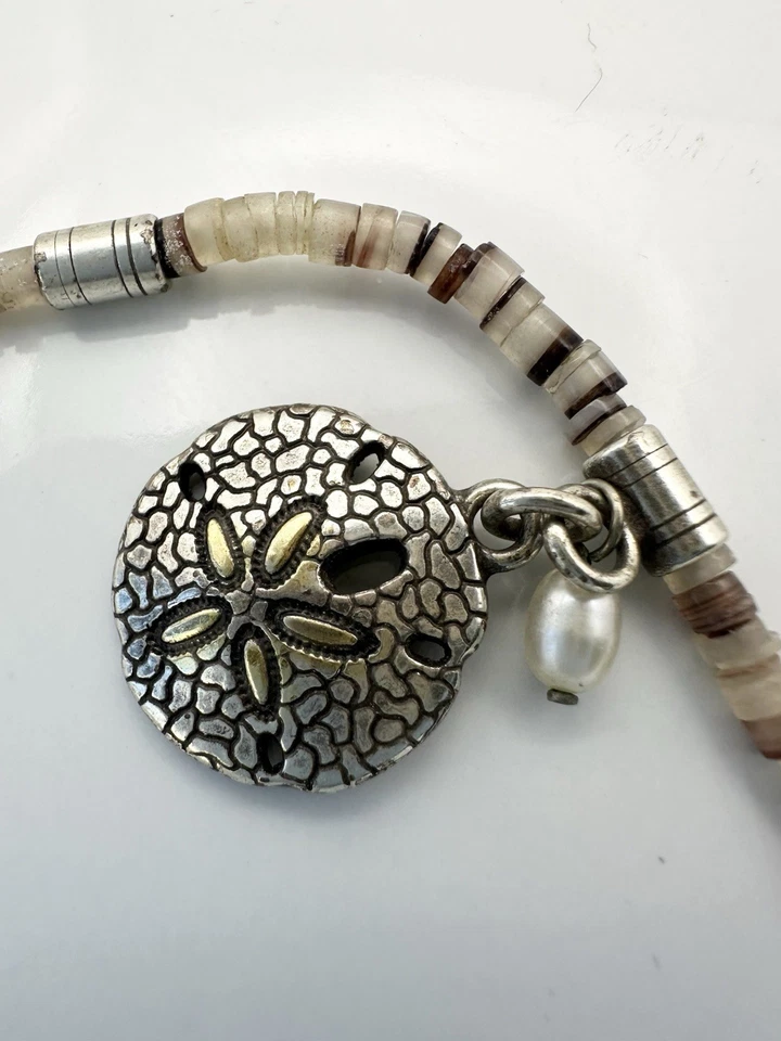 Брайтон песок доллар жемчуг подвеска бисером ожерелье 16» + 2» - Изображение 3 из 4