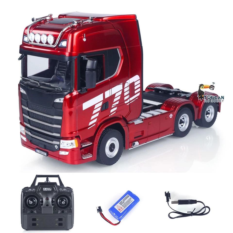 770S Plastic 1/18 RC Tractor Truck Toys RTR 7.4V Battery Radio 19CH Light Sound - Image 2 of 4