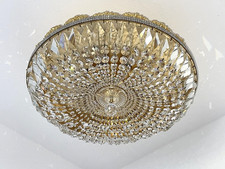 Faustig Kristall-Leuchten München Deckenlampe Lüster Plafoniere 24 Grad vergolde