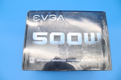New Sealed Evga 500w/80Plus 500W Power Supply (100-W1-0500-KR) 