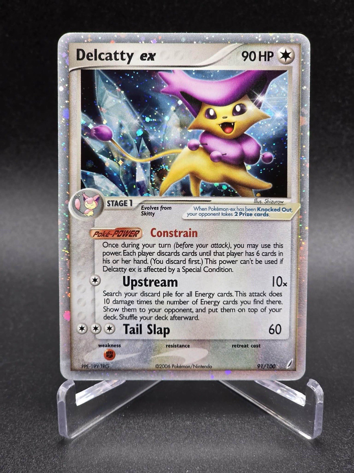 NM Delcatty Ex 91/100 EX Crystal Guardians Pokemon TCG Holo Rare Tail Swirl