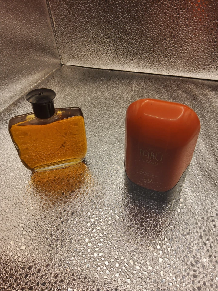 Vintsge Tabu por dana eau de cologne perfume salpicaduras 2 oz, jabón tabú. Foto 3 de 4