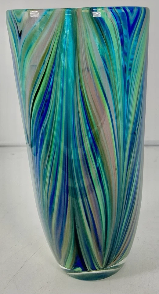Cyan Design Turin Large Vase Turquoise, Cobalt Blues - Image 4 of 4