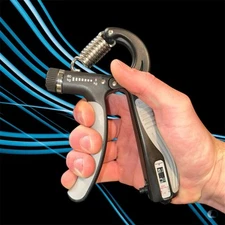 Hand Grip Strength Power Trainer Gripper Strengthener Adjustable Gym Exerciser