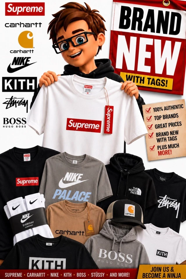 New Supreme Plus Kith. Stussy And More Designer show, Carhartt