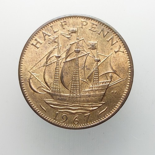 great-britain-half-penny-1967-bronze-coin-elizabeth-ii-free-delivery