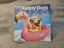 2026 16-month till Dec 2026 Cute, Funny Dogs 12"x12" Wall Calendar Sealed
