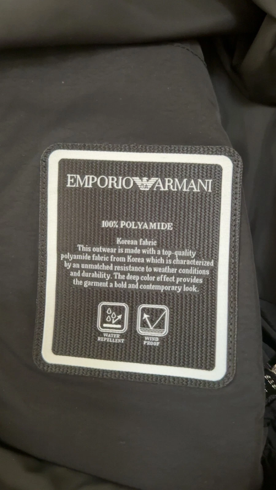 EMPORIO ARMANI $675 Mens BLOUSON JACKET Full Zip Black Size 50-56 AUTHENTIC NEW - product detail image 9