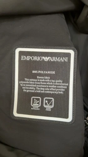 EMPORIO ARMANI $675 Mens BLOUSON JACKET Full Zip Black Size 50-56 AUTHENTIC NEW image 9