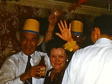 8mm Film New Year's Eve 1950s Home Movie Dancing Drinking Smoking Adults Hats