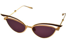 NEW VALENTINO V-GLASSLINER VLS 118B-55 CAT EYE BUTTERFLY Sunglasses