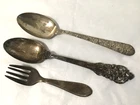 Wallace grand baroque, Alvin bridal bouquet +unbranded sterling silverwares, 72g