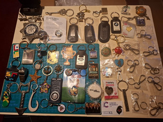 Lot of Key Chains Badges Pins Cufflinks no minimum price grab a bargain