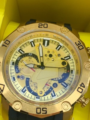 Invicta Men's Pro Diver Quartz Chronograph Gold Dial Men's Watch