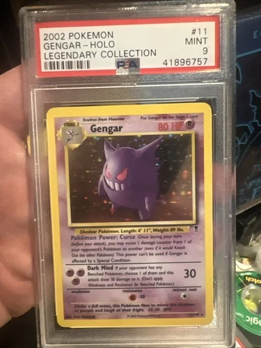 Pokémon Gengar TCG Legendary Collection Holo Card 11 Rare PSA 9 Mint 2002 #11