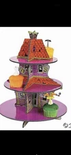 👻👻Halloween Haunted House Cupcake Stand 3 Tier👻👻