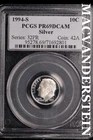1994-S Roosevelt Dime-PCGS PR 69 DCAM Silver Ch Gem Proof No Reserve #SLL447