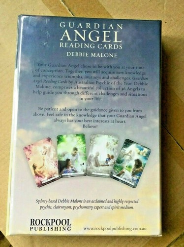 GUARDIAN ANGEL READING CARDS ORACLE TAROT BOOK WISDOM SPIRIT By Malone CAT ResQ - Picture 3 of 3