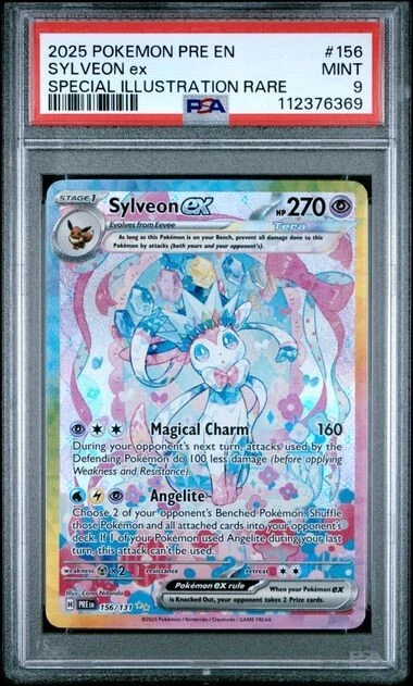 2025 Sylveon ex Full Art SIR 156/131 PSA 9 GTC6369 TCGG