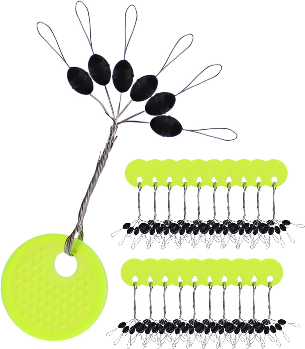 Line Bobber Stop Knot Fishing Line Stopper Knot 1200PCS Bobber