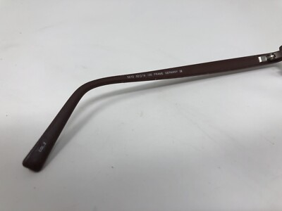OGI Eyeglasses Titanium 5023 1035 HaflRim Designer Demo Lens Brown 49-19-135 OGI Titanium 5023 Black Red Eyeglasses Frames 49-19-135  main image 4