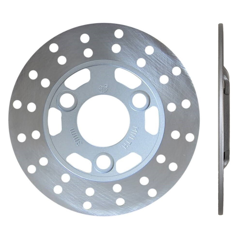TEITOKUカート Brake Rotor Disc 3-Bolt Style Stainless Steel for 125cc Kandi