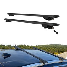 Roof Racks Cross Bars For Opel Astra H Estate/SW/Caravan 2007-2010 2 Pcs Black